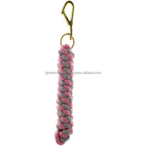 Cuerda de plomo trenzada de caballo de algodón ecuestre de fuerza fuerte de fabricante directo al por mayor, cuerdas de plomo personalizadas de 2 metros de longitud - Product Image 1