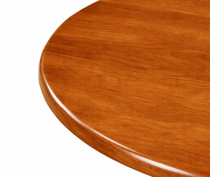 Table basse ronde en bois de manguier de 60 cm avec piétement cylindrique à motif empilé, nouvelle collection pour salon. - Product Image 6