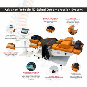 Table de décompression vertébrale robotisée entièrement automatique Creative Engineering RSD-4D pour usage hospitalier, lit de traitement réglable - Product Image 1