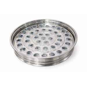 40 CUP DURABLE STAINLESS STEEL SINGLE HOLY COMMUNION TRAY WITHOUT LID WITHOUT BOTTOM RING <b>MIRROR</b> POLISH CHURCH SERVICE WARE - Product Image 1