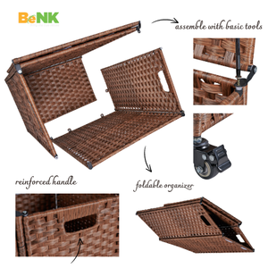 Hot Selling Poly Rattan Laundry <b>Hamper</b> Storage <b>Basket</b> <b>with</b> Best Offer <b>Lid</b> Top Pick by Manufacturer - Product Image 2