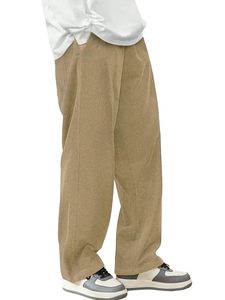 Men's Premium Relaxed Fit Stretchable & Comfortable Loose Fit <b>Trouser</b> | Flexible <b>Elastic</b> <b>Waist</b> with Drawstring Lower for Man - Product Image 2