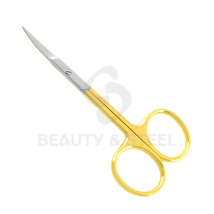 Ciseaux à cuticules professionnels de sécurité avec pointes arrondies et finition bleu saphir pour les soins de manucure sensibles - Product Image 5