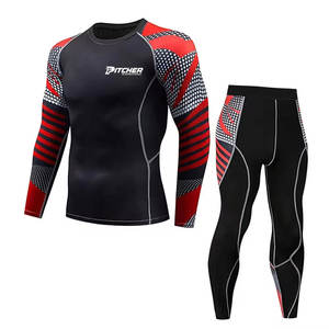 Conjunto de Rashguard Profesional para Hombre, Ropa Deportiva para Soporte Muscular y Rendimiento Atlético - Product Image 1