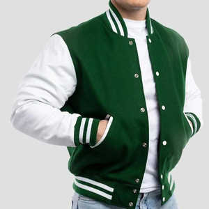 Chaqueta casual de invierno para hombre OEM con logotipo personalizado, chaqueta varsity de manga larga de alta calidad para jóvenes, a la venta en línea. - Product Image 2
