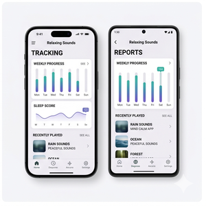 Aplicación de Sonidos Relajantes ROYALCRAFT – Sonidos para Dormir, Audio de la Naturaleza, Ruido Blanco y Alivio del Estrés ios/android - Product Image 4