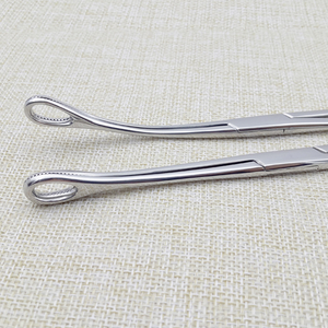 High Quality Medical Stainless Steel Straight Head Elbow <b>Sponge</b> Pliers with Teeth for Cupping Round Pliers 18/25cm Size Optional - Product Image 3