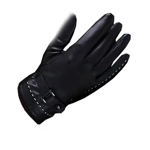 Gants d'hiver pour femmes, mode, coupe-vent, en cuir de mouton véritable avec fourrure de renard véritable, pour la conduite en extérieur, usage quotidien décontracté, design OEM - Product Image 3
