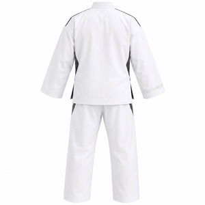 White Karate Gi Uniform 100% Cotton Durable Regular Fit Adult Unisex Martial <b>Arts</b> Wear - Product Image 2