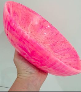 Polished Resin Fruit <b>Bowl</b> for Kitchen Counter or Party Decorative Centerpiece BY Handmade Collection - Product Image 5