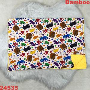 Manta de bebé suave y personalizada de punto con diseño de seta y oruga, cómoda para dormir, tejida naturalmente, al por mayor, de bambú orgánico, spandex y minky - Product Image 2
