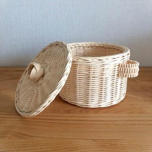 Woven rattan frying pan <b>toy</b> children wooden <b>kitchen</b> <b>toys</b> eco friendly pretend play kitchenware - Product Image 5