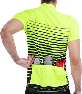 Ropa de Ciclismo MTB de Diseño Personalizado de Alta Calidad, Jersey de Ciclismo con Rayas para Descenso en Bicicleta de Montaña, Transpirable para Hombre, Venta al Por Mayor OEM - Product Image 2