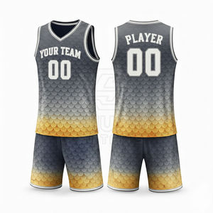 Ensembles respirants unisexes pour adultes, tailles plus grandes, logo imprimé en 3D de qualité personnalisée, nouveau modèle, uniforme de basket-ball du fabricant - Product Image 4