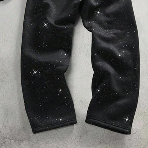 Bulk Wholesale Manufacturer Custom Rhinestone Printed Hoodies And Sweat pant <b>Sets</b> Casual Streetwear Style Tracksuits USA - Product Image 5