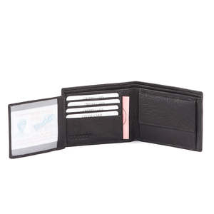 Cartera de Hombre de Cuero Genuino de Diseño Moderno y Lujoso, Estilo Vintage, Corta, con Protección RFID, Minimalista, Multifuncional, con Forro de Poliéster - Product Image 4