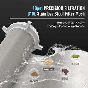 Filtro Sedimentario ad Alto Flusso da 40 Micron per Tutta la Casa, Design Spin-Down MNPT da 3/4'' per Acqua di Pozzo, Alimentazione Manuale - Product Image 2