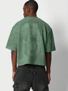 เสื้อยืดโอเวอร์ไซส์ทรงครอปสำหรับผู้ชาย ลายเลขนำโชคหมายเลข 9 ปักลายตามสั่ง สไตล์สตรีทแวร์ลำลอง เสื้อกีฬา - Product Image 2