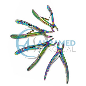 Ensemble de 7 pinces pédiatriques arc-en-ciel de qualité supérieure, revêtement titane, pour extraction dentaire pédiatrique, instruments chirurgicaux dentaires, kit CE - Product Image 6