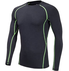 Vente en gros de shorts de surf en spandex personnalisés avec transfert thermique, concevez vos propres chemises de compression à manches longues, rashguard MMA Bjj, séchage rapide - Product Image 2