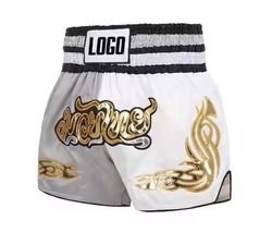 Shorts de Muay Thai al por Mayor, Shorts de Entrenamiento de Boxeo MMA, Shorts de Grappling Jiujitsu con Logotipo Personalizado - Product Image 3