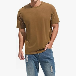 Camiseta de Hombre de Cuello Redondo, 100% Algodón, Tejido Grueso de 180g/m, Estampada, Lavada y Desgastada - Product Image 3