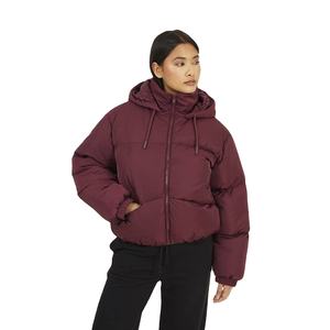 Chaqueta de Plumón Negra de Lujo al por Mayor para Mujer, Chaqueta Acolchada de Invierno para Mujer, Fabricante - Product Image 1
