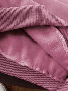 Sudadera con Capucha Unisex Color Rosa Polvoriento, Bordada, Transpirable, de Invierno, de Algodón y Felpa, Estilo Casual y Urbano - Product Image 5