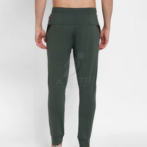 Custom Oversize <b>Men</b> Casual <b>Trousers</b> Soft Cotton Fabric <b>Elastic</b> Waist Straight Leg Design Premium Quality Quick Dry Breathable - Product Image 3