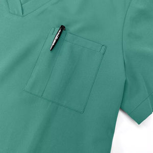 Conjunto de Uniformes Médicos de Algodón Elástico 2026 para Mujer, Cuello en V, Uniforme de Enfermería, Traje de Hospital con Spandex y Logotipo Personalizado al por Mayor - Product Image 5