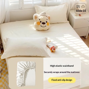 고품질 일회용 싱글 침구 세트 침대 커버 세트 4종 일회용 맞춤형 침대 시트 세트 여행용 - Product Image 3