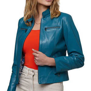 Genuine <b>Leather</b> Women <b>Jacket</b> Style Fashion Outerwear Soft <b>Real</b> <b>Leather</b> Coat for Casual Travel and Daily Wear - Product Image 6