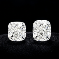 Pierre précieuse de laboratoire de qualité supérieure, taille coussin, 1.50-1.60 carats, couleur D, clarté VVS2 VS1, certifiée IGI, modèle RI-356, pour la fabrication de bijoux, beauté rare, Gujarat
