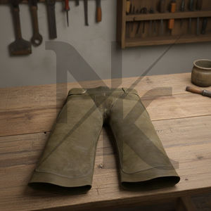 Delantal de Herrador de Lujo Personalizable de Cuero de Ante, Profesional, con Refuerzos y Bolsillos Especializados para Herramientas - Product Image 6