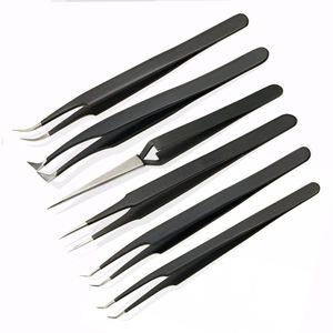 Pinzas de Precisión para Extensión de Pestañas DANTRIC IMPLANTS MH-321, Acero Inoxidable, Duraderas, Punta Lisa de 10 mm, Juego de Herramientas para Extensión de Pestañas - Product Image 3