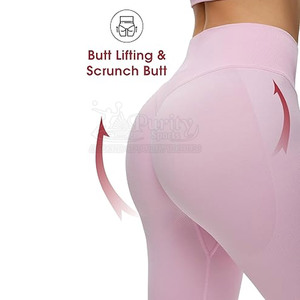 Leggings de yoga et de fitness fabriqués en usine, best-sellers, avec effet froncé aux fesses, personnalisables - Product Image 3