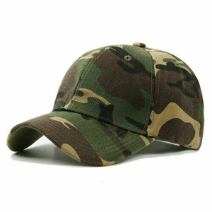 Camouflage Baseball Cap With American Flag Patch Unisex Breathable Polyester Hunting Hat Summer Outdoor Wear - Product Image 2