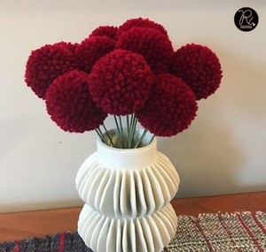 Bolas de lana natural 100% hechas a mano, pompones de 5 cm, para uso en prendas de vestir y otros productos artesanales. Compre directamente del proveedor. - Product Image 5