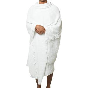 100% Polyester Elegant Anti-Static Ihram <b>Towel</b> Set for Men Soft Breathable Fabric for Hajj Umrah Traditional Islamic Clothing - Product Image 3