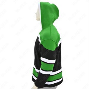 Venta caliente personalizado en blanco 450Gsm French Terry grueso suelto Drop Shoulder Hoodie Men's Street Wear Cropped Boxy Hoodies - Product Image 3