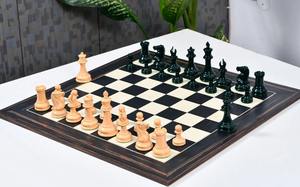 Juego de ajedrez Staunton vintage premium, pintado a mano, de madera de boj, altura del rey 4.5 pulgadas, al mejor precio. - Product Image 5