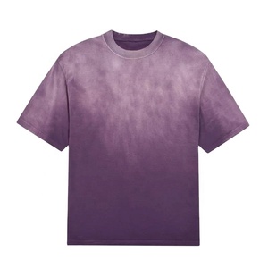 เสื้อยืดโอเวอร์ไซส์ผู้ชายลายซันเฟด ย้อมสีแบบแอซิดวอช ผ้าฝ้าย 100% พิมพ์ลายกราฟิกตามสั่ง สไตล์วินเทจ ทรงไหล่ตก ผลิตในปากีสถาน ลดราคาพิเศษ - Product Image 1