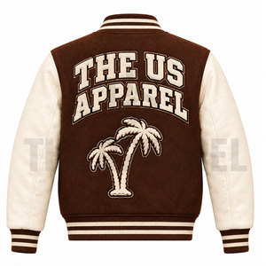 Chaquetas Varsity Personalizadas para Hombre al Por Mayor, con Parches Frontales Impermeables, para Invierno, al Mejor Precio - Product Image 2