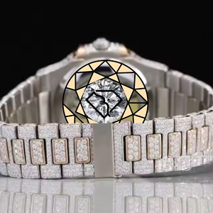 Reloj de Buceo Unisex Automático Personalizado con Logotipo, Cristal de Zafiro, Acero Inoxidable 304L, Diamantes VVS 5A y Moissanita - Product Image 5