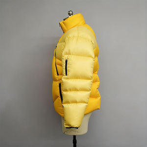 New Arrive Unique Design High Quality Custom Coated Stand Collar Quilted Puffer Hooded <b>Reversible</b> Winter Casual <b>Jacket</b> Men Cheap - Product Image 5