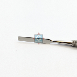 Spatule à ciment Gray Rocks double extrémité en acier inoxydable pour mélange de cire et sculpture, idéale pour les restaurations prothodontiques, certifiée CE - Product Image 2