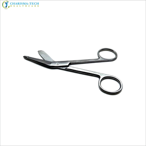Ciseaux à pansements Lister Premium 14cm 18cm en acier inoxydable, instruments chirurgicaux de traumatologie de qualité médicale pour soins infirmiers et premiers secours CE ISO - Product Image 1