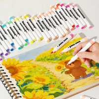 Nouveaux produits – Marqueurs de peinture acrylique à base d'eau non toxiques, 12/24/18/36/48 couleurs, vente en gros