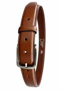 Ceinture en cuir marron et noir avec motifs décoratifs en relief, idéale pour les accessoires de mode western. - Product Image 4