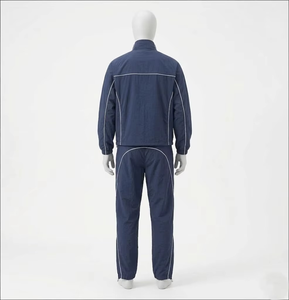 Ensemble de survêtement léger en nylon à capuche, ensemble de sport à fermeture éclair intégrale, survêtement d'entraînement et de jogging, survêtement personnalisé avec logo - Product Image 5
